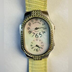 Philip Stein Silver and Yellow Watch